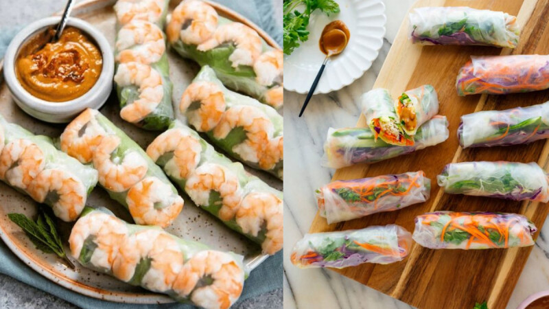 夏日清涼低脂異國料理—越南春捲做法食譜來了,4步驟快手完成!
