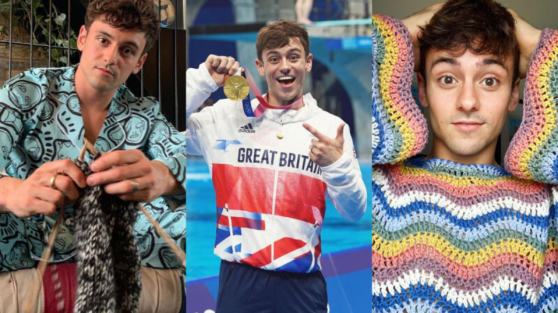 超有才華啊～英國「跳水王子」Tom Daley 除了是運動高手外，私下更是編織好手 ！