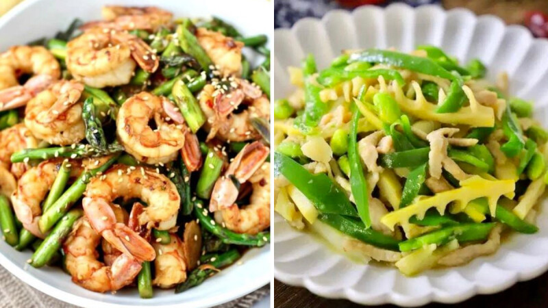 竹筍炒雞肉絲/蘆筍炒蝦仁/豌豆清炒玉米筍,3道筍子快炒低脂料理 食譜來了!