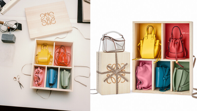 Loewe迷你經典包禮盒上架啦！絲緞光質感木盒包裝，售價＋商品完整細節一次看