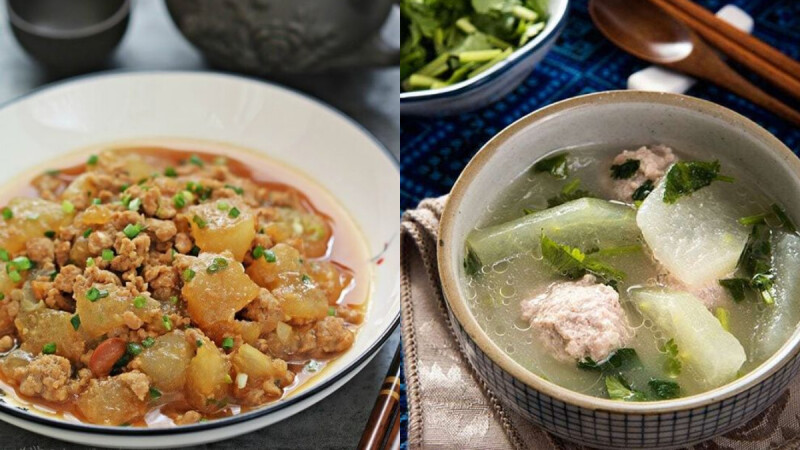 3道冬瓜料理:滷肉冬瓜、蠔油香菇燉冬瓜、冬瓜海帶湯,低脂消暑又美味!