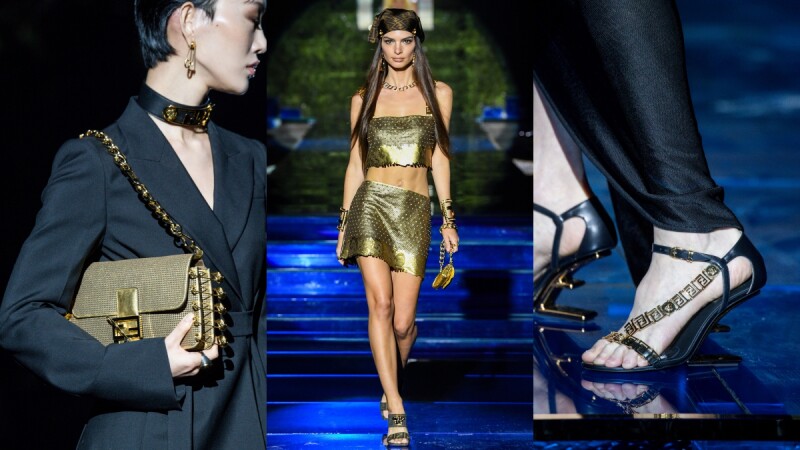 2022春夏米蘭時裝週｜Fendi攜手Versace華麗推出Fendace聯名系列，Peekaboo、Baguette換上富豪金新色