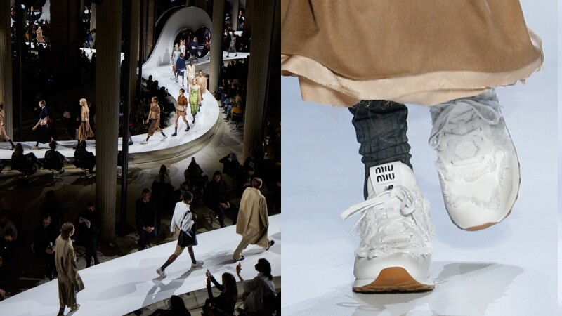 2022春夏巴黎時裝週|Miu Miu X New Balance聯名驚喜曝光,低腰風潮再度崛起