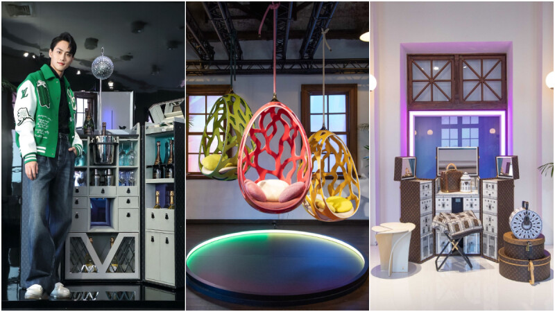 LV 路易威登 Savoir Faire 工藝展,除了經典吊床和梳妝台,玻璃盆栽箱、透明球鞋櫃、派對酒吧行李箱...全都超狂的!