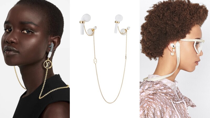 LV、Dior相繼推出airpods耳機珍珠耳環，微霧珍珠光、可拆式鏈條、還可以變成項鍊