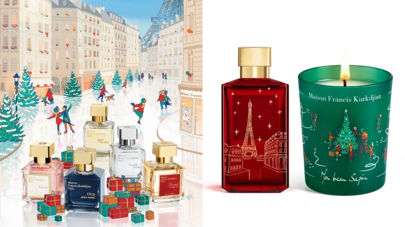 MFK 2021聖誕蠟燭有耶誕樹、薑餅、焦糖蘋果的味道！還有刻上巴黎鐵塔的香水