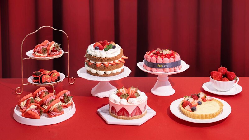 Funsiamo推出3款草莓季系列甜點！輕鬆DIY出美味草莓蛋糕
