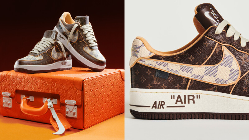球鞋狂注意!LV X Nike聯名老花Air Force 1限量200雙,僅在蘇富比競標開賣