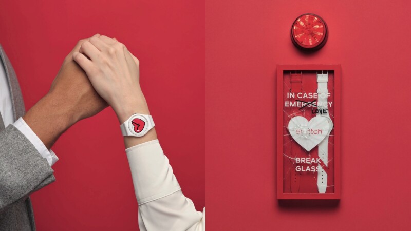 2022情人節限定腕錶推薦：Swatch手繪愛心、DW粉紅玫瑰花盒、Olivia Burton心型錶盤
