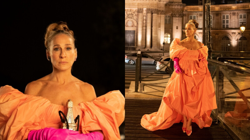 雷/《慾望城市：華麗下半場》第一季感人結局：凱莉盛裝遠馳巴黎、橘色禮服引起熱搜