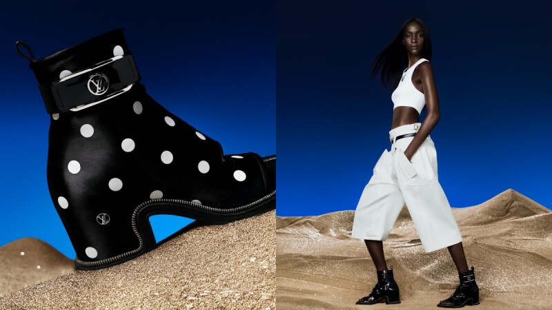 LV春夏新靴款Moonlight問世！透氣露趾設計、大膽材質混搭、5公分鞋跟舒適…