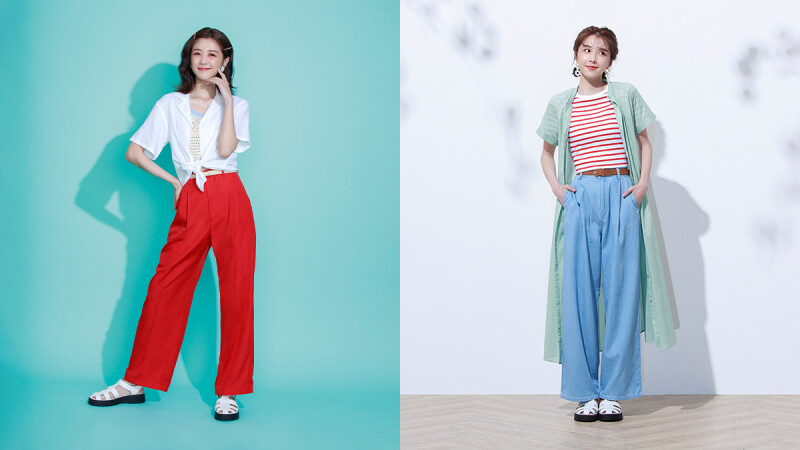 好感女神邵雨薇的春夏時髦選物PICK！就以GU好感褲系列決勝負，打造有型又出色的繽紛造型！ 