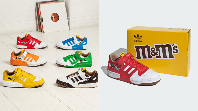 M&M’s巧克力再度登上愛迪達球鞋版面！6種可口糖衣色系，令人直想咬一口