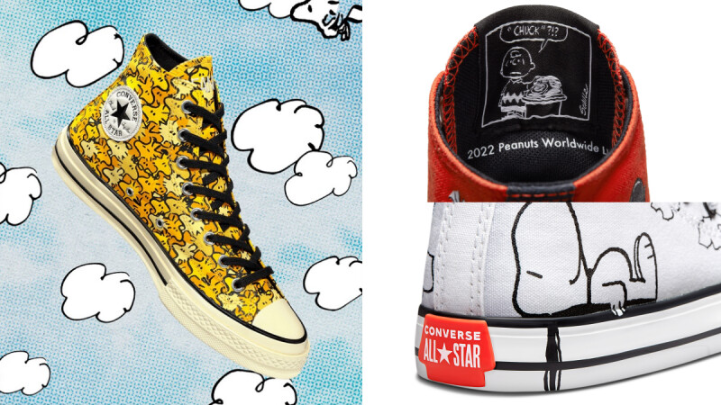 Converse X Peanuts聯名系列：Snoopy小紅屋鞋標、查理布朗鞋舌，可愛細節太欠收