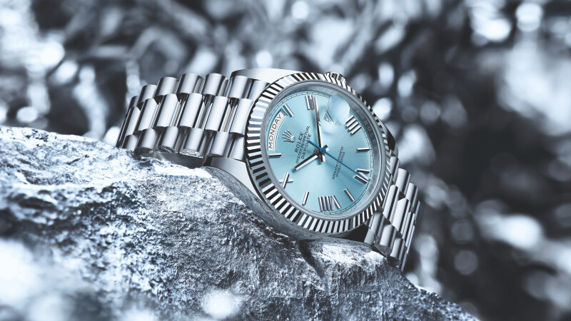 當代經典腕錶的迷人藍調ROLEX Day-Date 40