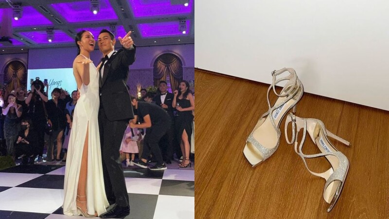 楊祐寧老婆Melinda婚禮After Party踩10公分跟鞋跳舞來自這個品牌...