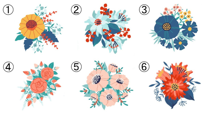心理測驗/我有多受歡迎?花朵圖直覺6選1 測出年度人氣指數