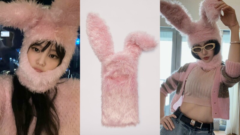 Jennie和Angelababy都愛的這頂粉紅兔子帽，原來是出自這個潮牌
