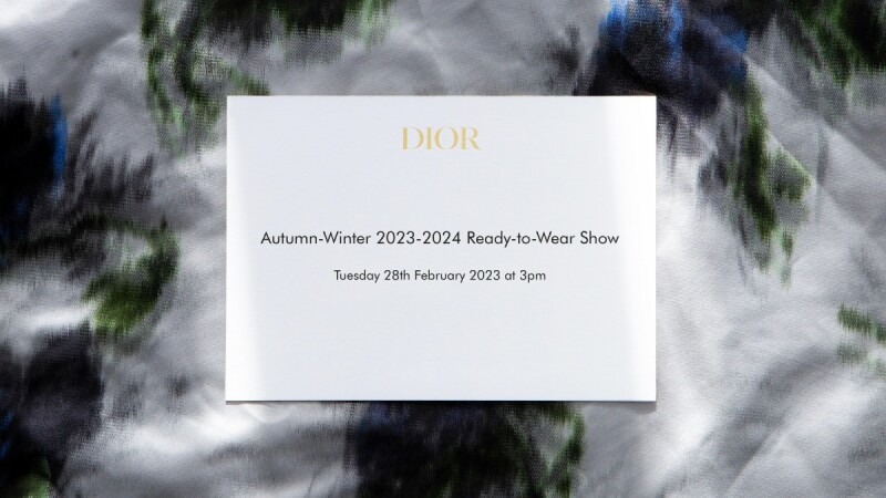 2023秋冬巴黎時裝週｜Dior大秀直播線上看，將在2/28晚上10點登場