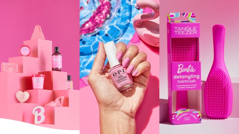 《芭比》聯名美妝：LUSH、OPI指甲油、TANGLE TEEZER梳子引爆Barbiecore粉紅熱潮