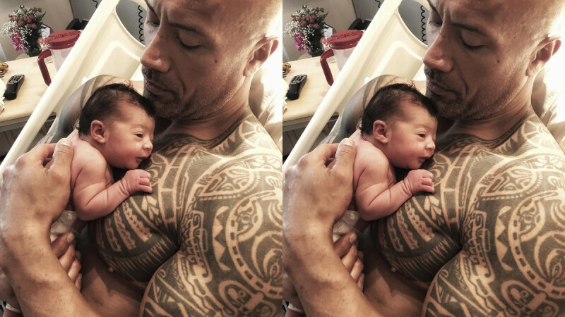 「我保證會愛妳、保護妳,讓妳笑一輩子!」父愛噴發,巨石強森3度當爸曬小女兒萌照