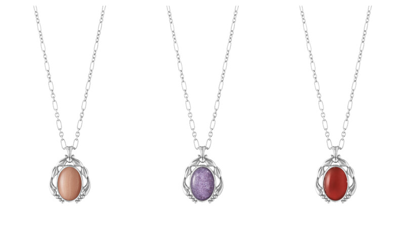 2020必收!喬治傑生 Georg Jensen 2020 Heritage 年度項鍊登場,台灣獨賣的限量純銀蜜桃月光石鍊墜太生火!