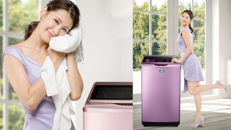 轻巧时尚又高颜值的台湾三洋妈妈乐洗衣机真的太圈粉!