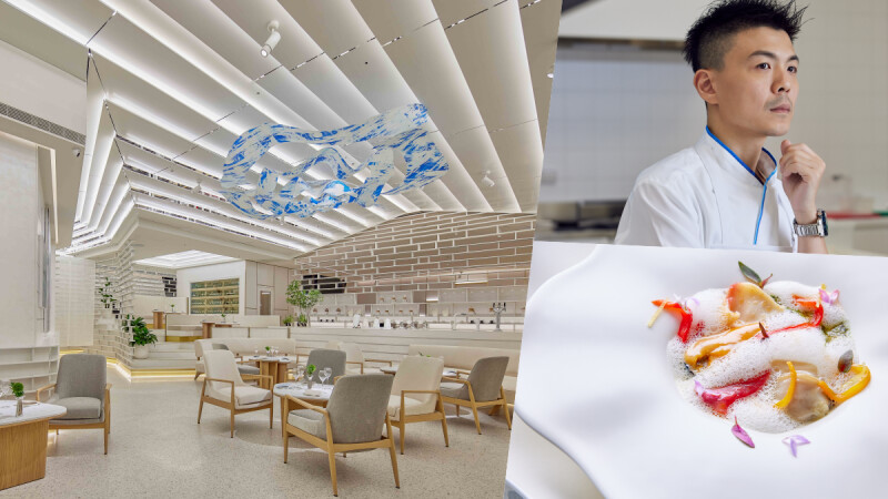 Fine dining「 A」餐廳9/16開幕，主廚黃以倫與10位設計師以生活動力法為題共譜純白的起點