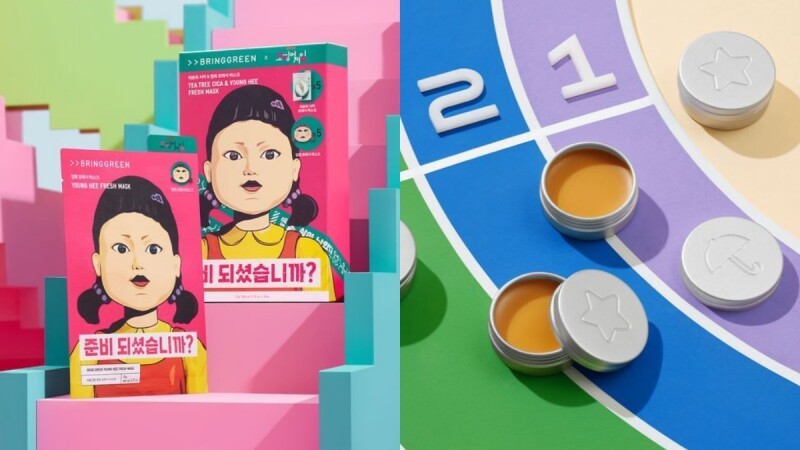 邊看《魷魚遊戲2》邊敷英熙面膜最應景,竟然還有椪糖護唇膏!