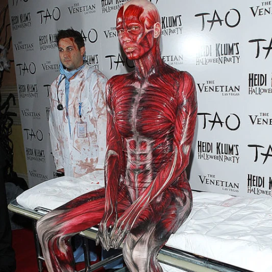 姊這樣才叫變裝好嗎！！萬聖節女王海蒂克隆Heidi Klum瘋癲造型沒有極限