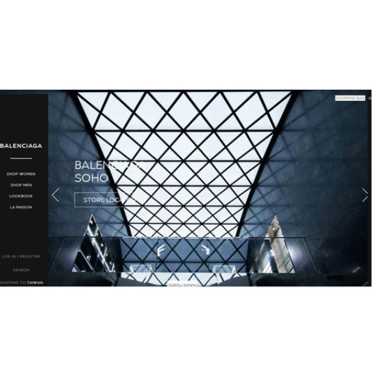 氣勢！俐落！時髦！Balenciaga巴黎世家全球官網全新改版