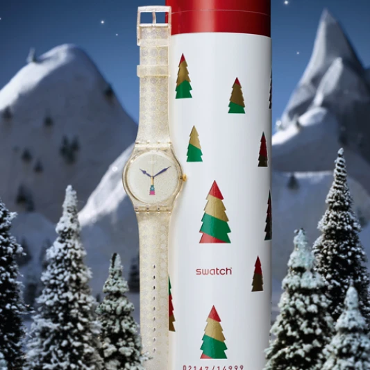 SWATCH翻轉聖誕金系系 全台限量240組