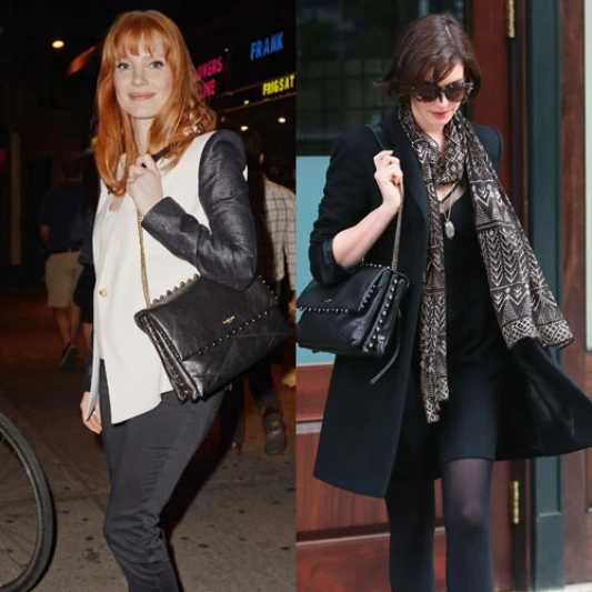 就愛這款!《星際效應》女星Jessica Chastain、Anne Hathaway撞包啦!