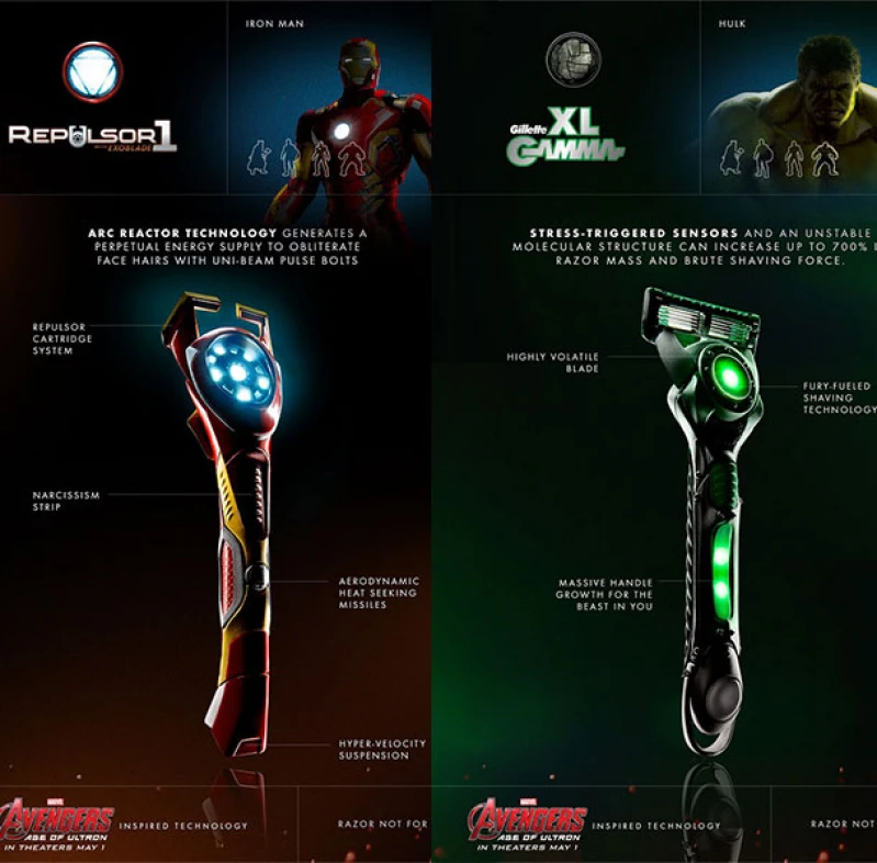 人人都能當英雄!復仇者聯盟2推出限量聯名刮鬍刀?
