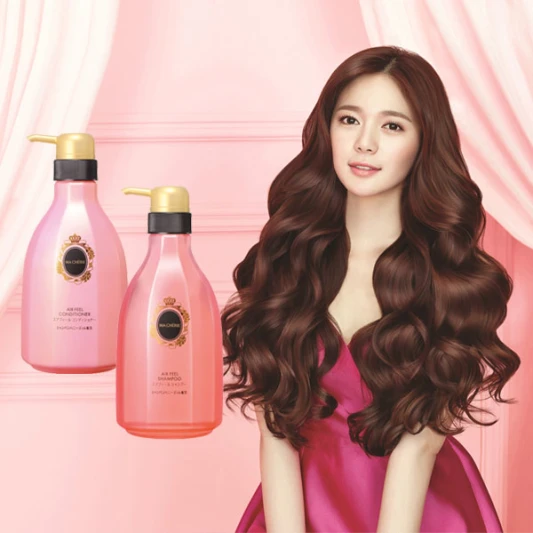 沉浸在瑪宣妮粉紅香檳的甜美魅力，秀髮蓬鬆更輕盈！