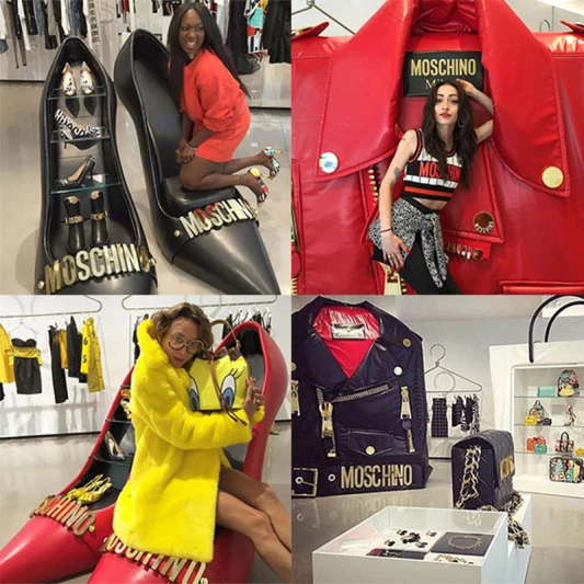 Moschino在紐約賣起了巨型高跟鞋、包包？
