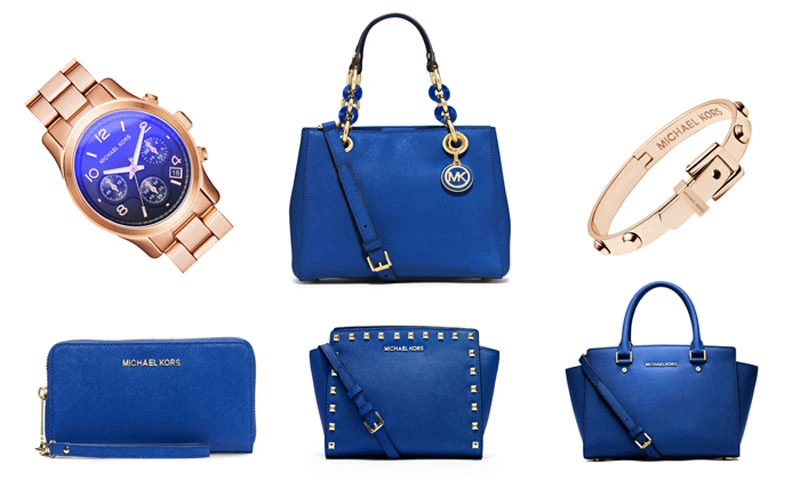 MK新包多一色！夏日電光藍搭酷炫金品散發極凍魅力