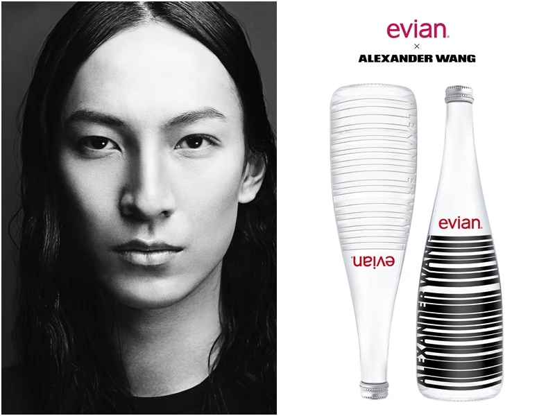 ALEXANDER WANG攜手evian天然水，獻上聖誕月最合拍的情人對瓶