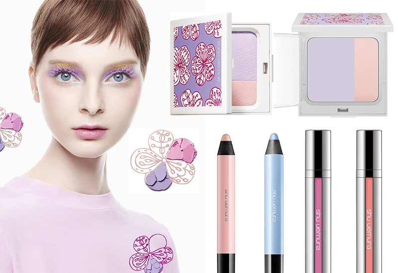 春天花圃降臨！植村秀大玩初戀的粉色系