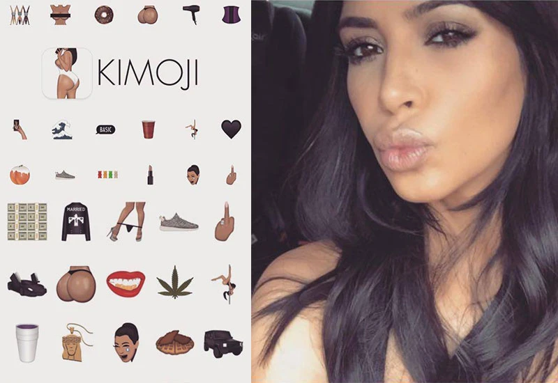最叛逆的表情符號APP！金卡達夏推出「KIMOJI」露臀、罵髒話還比中指