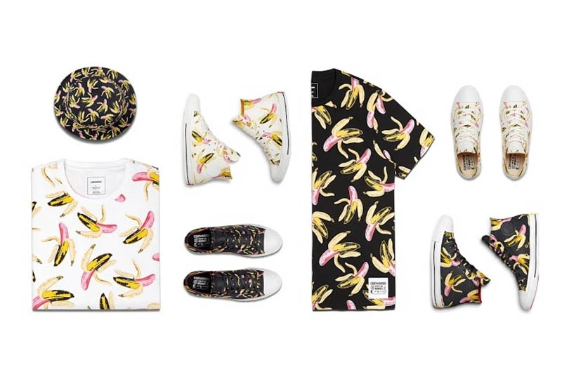 三方聯名的潮流來襲！CONVERSE x 安迪沃荷 x CLOT打造繽紛香蕉印花