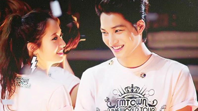 高顏值情侶檔誕生!水晶Krystal與師弟KAI熱戀中