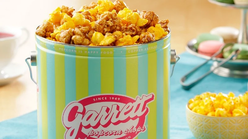 時髦Tiffany藍！Garrett爆米花限量春季一加侖桶成野餐聖品