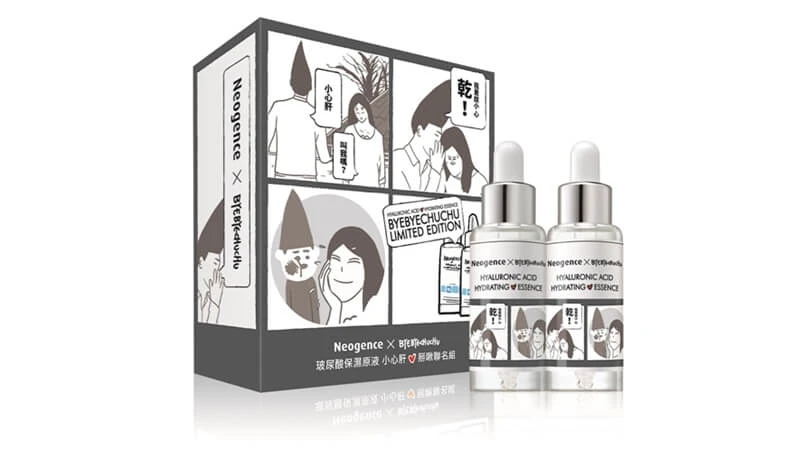 跨界最強聯名！掰掰啾啾 x Neogence玻尿酸保濕原液