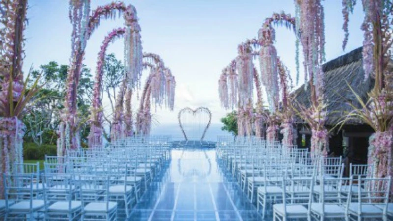 林心如、霍建華峇里島大婚！粉色婚禮佈置超絕美