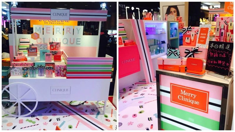 裝滿甜點美妝與禮物的Candy Shop 倩碧聖誕糖果快閃店信義區現身！