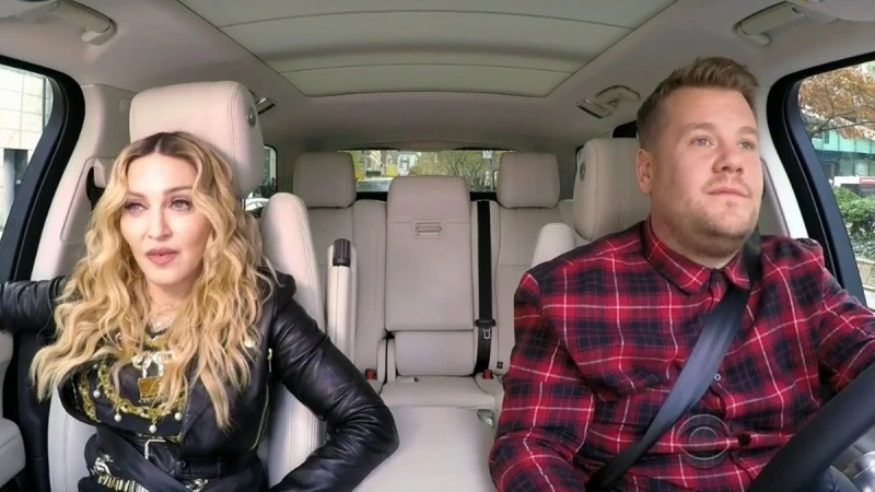 火星人布魯諾、瑪丹娜上Carpool Karaoke開派對！與詹姆斯柯登車上唱歌超嗨