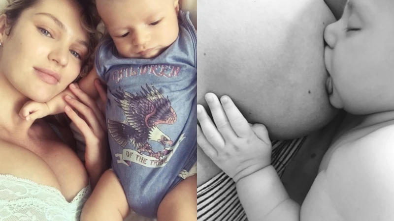 「哺乳和性慾無關，這是很自然的行為。」超模Candice Swanepoel為女性公開哺乳權益發聲