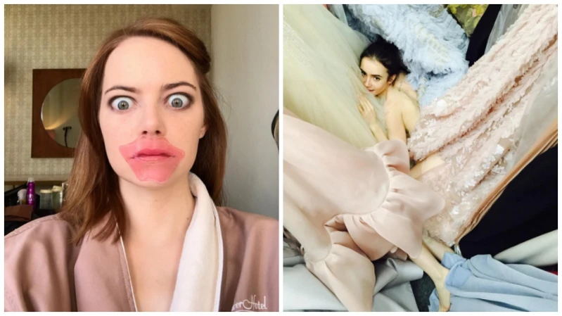 金球獎後台直擊!華麗登場前女星們都在做什麼?