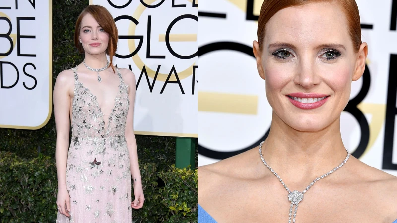 Cartier、Chanel、Bulgari、Harry Winston、Piaget、Tiffany &amp; Co.… 2017年金球獎紅毯珠寶大勢：鑽石、珍珠與彩色寶石